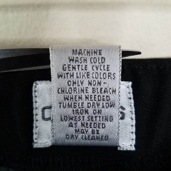 Chicos Womens Black Dress Pants Size 8 Polyester Rayon Spandex Blend Machine Was - Picture 6 of 6